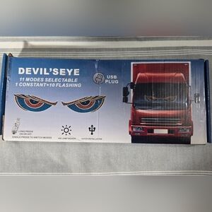 "DEVIL'S EYE" LED lights to resemble eyes, for vehicles 11 Modes, 10 Flashings